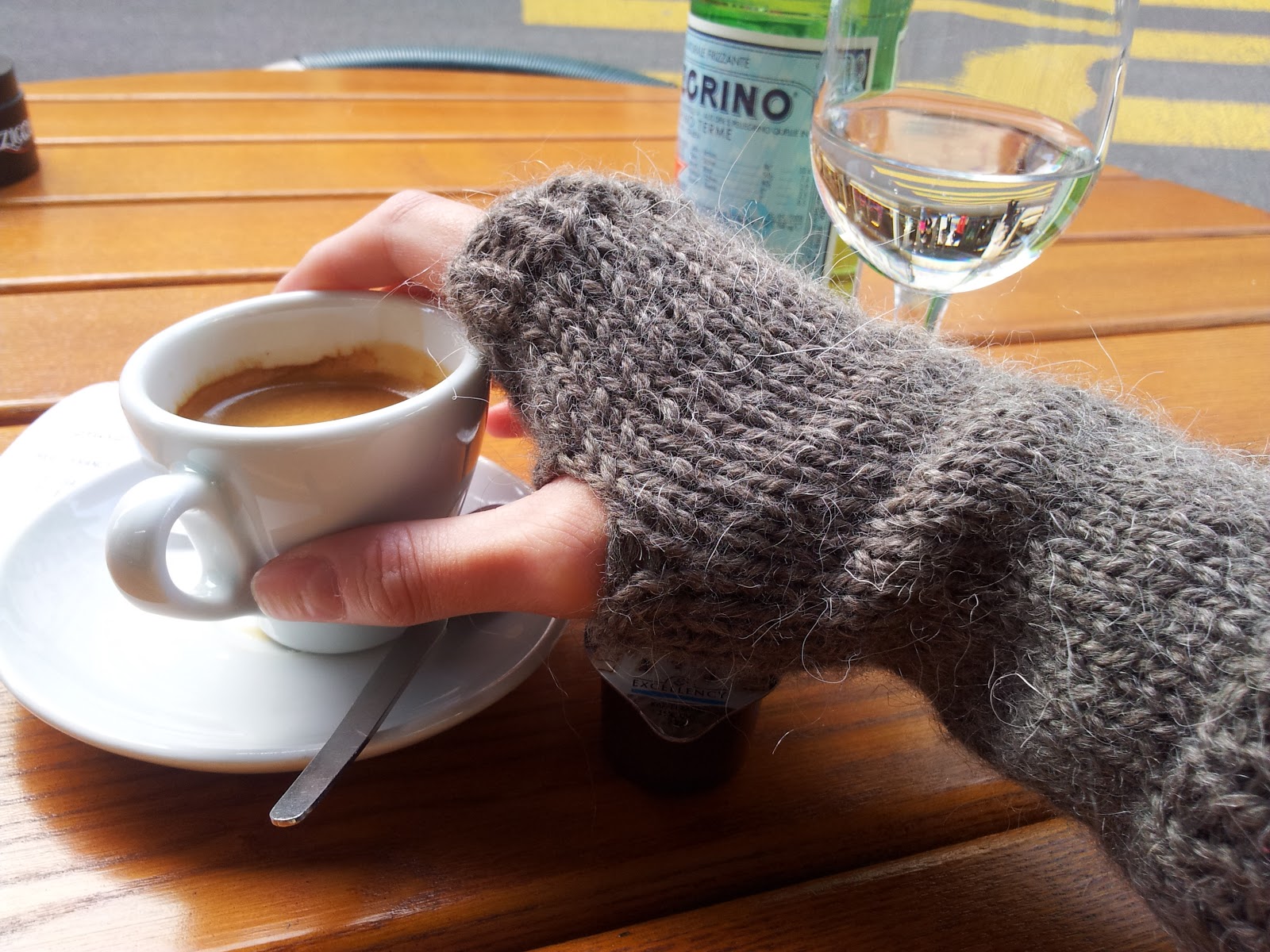 Roving Around Crafts Rusticstyle hand knitted wrist warmers