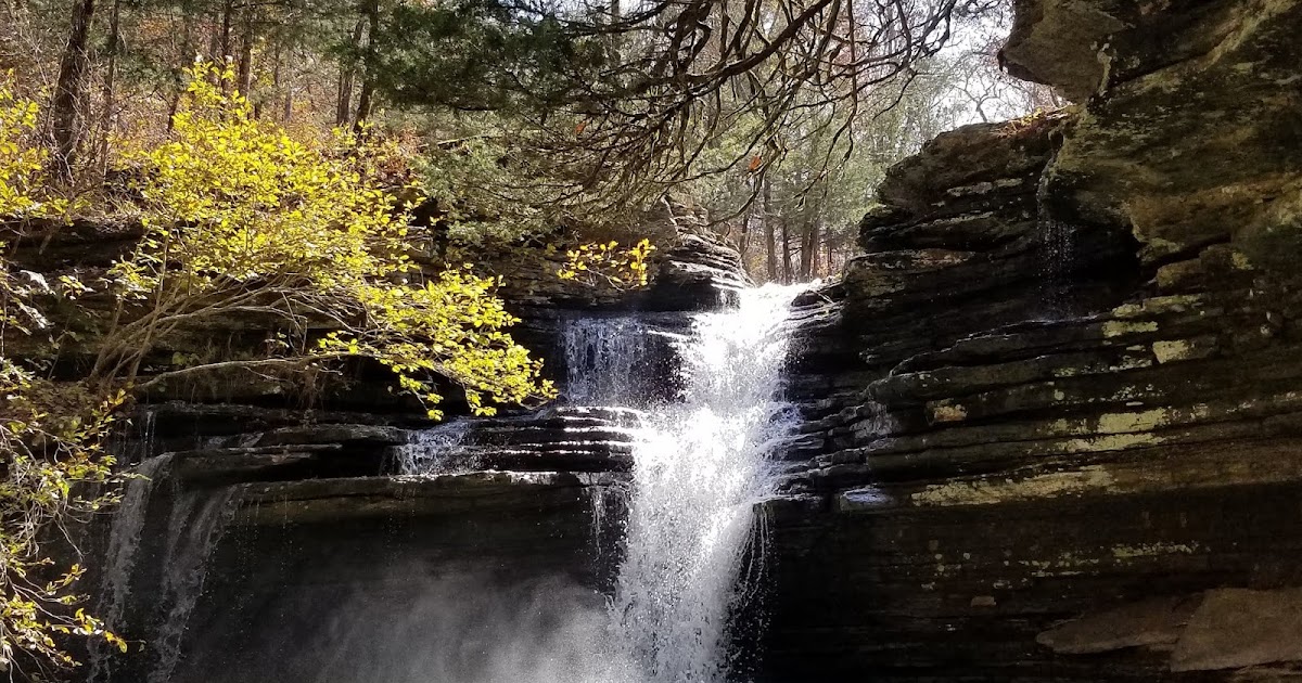 Rick's Hiking Blog Bailey Falls bushwhack route, Ozarks near Ben Hur
