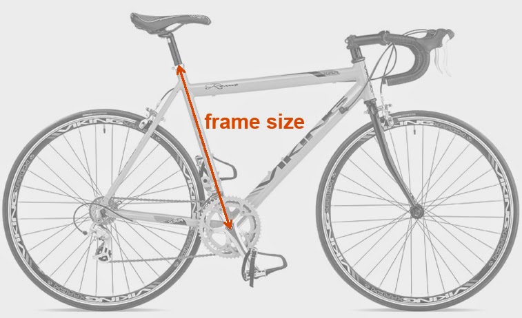 Bicycle Guide: Guide to Choosing a Bicycle - Framesize