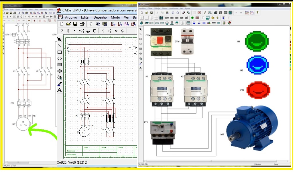 Download the electric schematic simulation program - electrical and