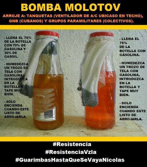 Resultado de imagen para bomba molotov