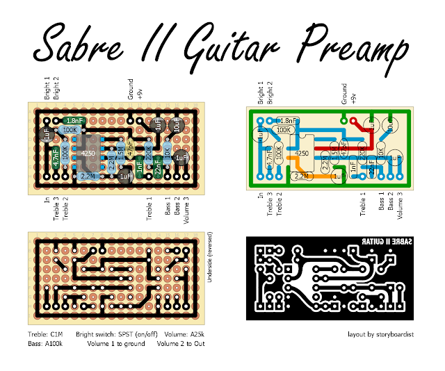 Perf and PCB Effects Layouts guitar wiring diagram off board 