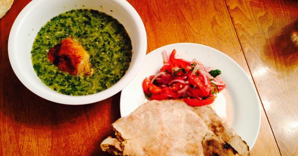 Blood Fire and Spice Molokhiaish (Meat, spinach and okra) stew