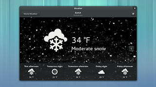 GNOME Weather app