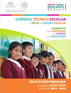 Guías de Consejo Técnico Escolar - Cuarta Sesión - Preescolar, Primaria y Secundaria