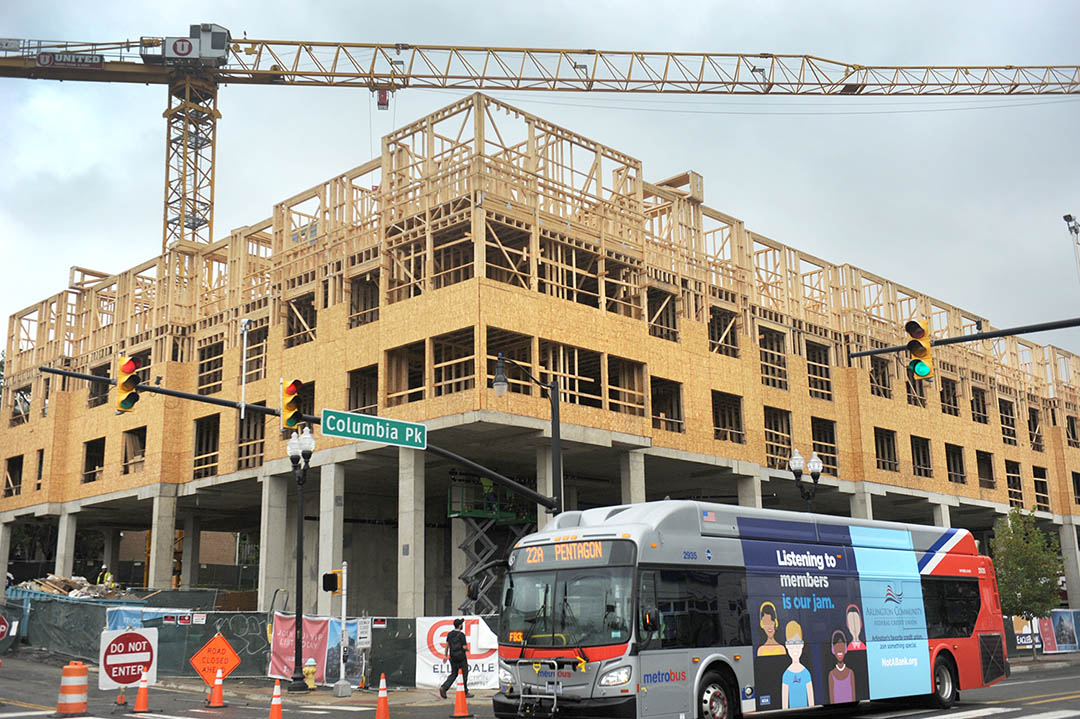 Columbia Pike Documentary Project Trafalgar Flats construction