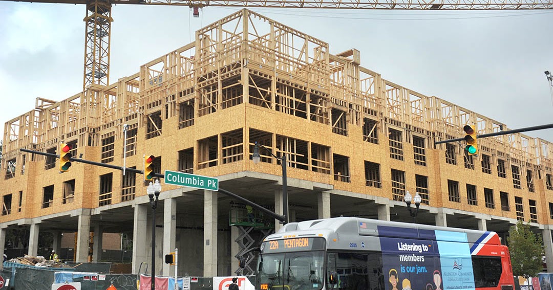 Columbia Pike Documentary Project Trafalgar Flats construction