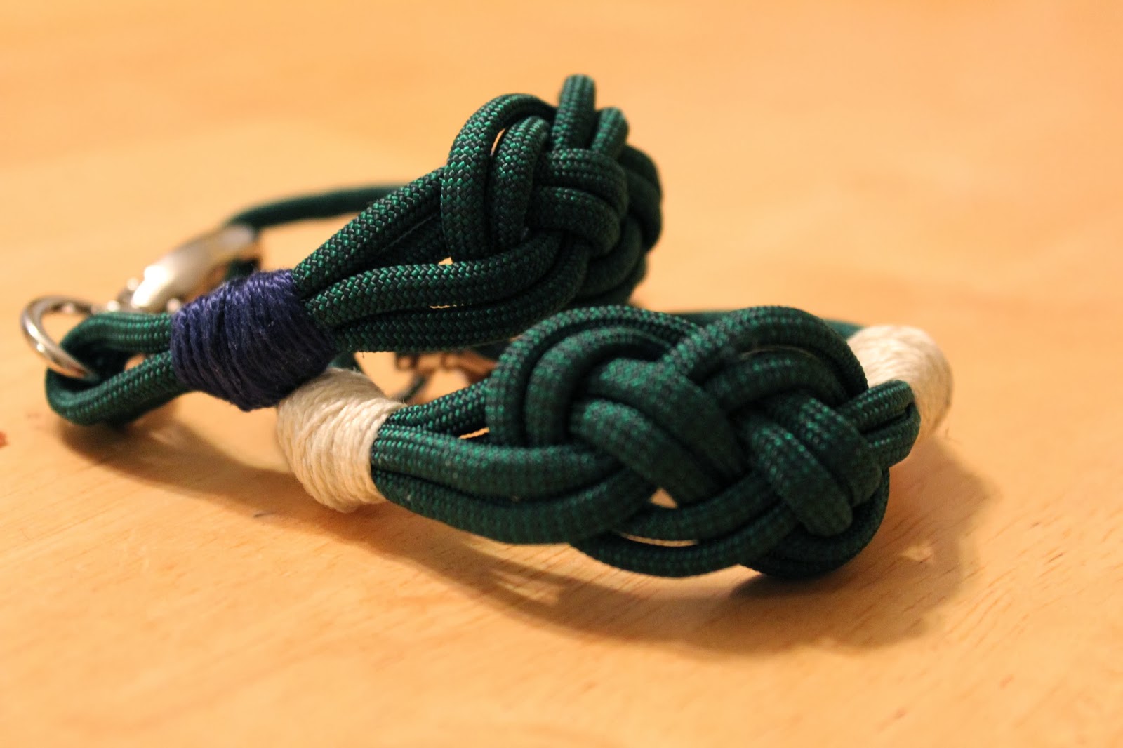 JodiLyn's Sundries The Maine Nautical Knot Bracelet in Hunter Green