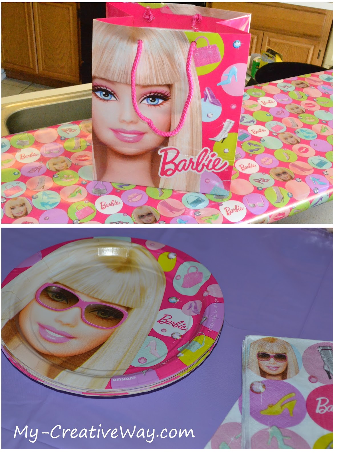 My Creative Way: All Dolled Up Barbie Party. Barbie Party Ideas.