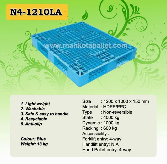 Pallet Plastik N4-1210LA