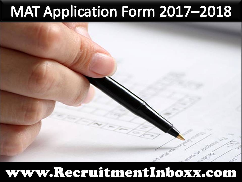 MAT Application Form 2017–2018 MAT Application Form