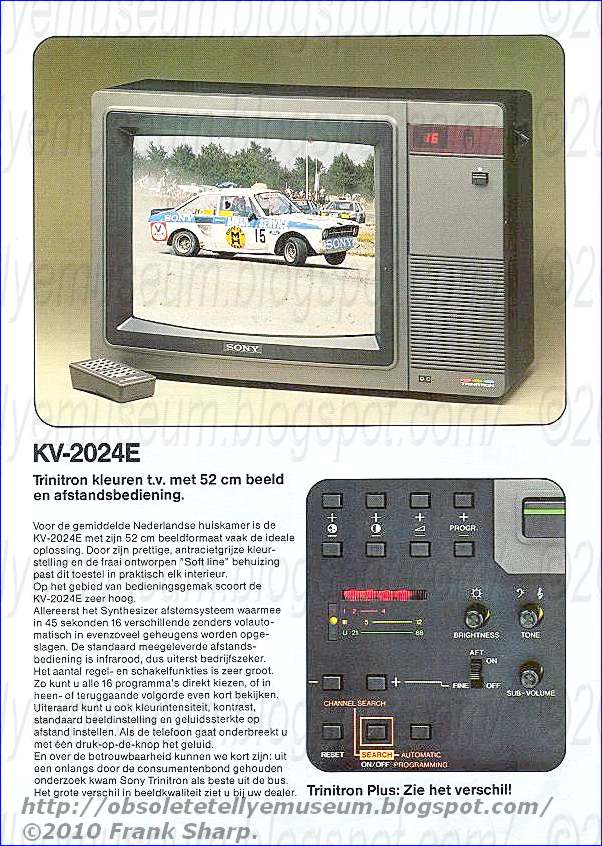 Obsolete Technology Tellye !: SONY KV-2024EC YEAR 1980.