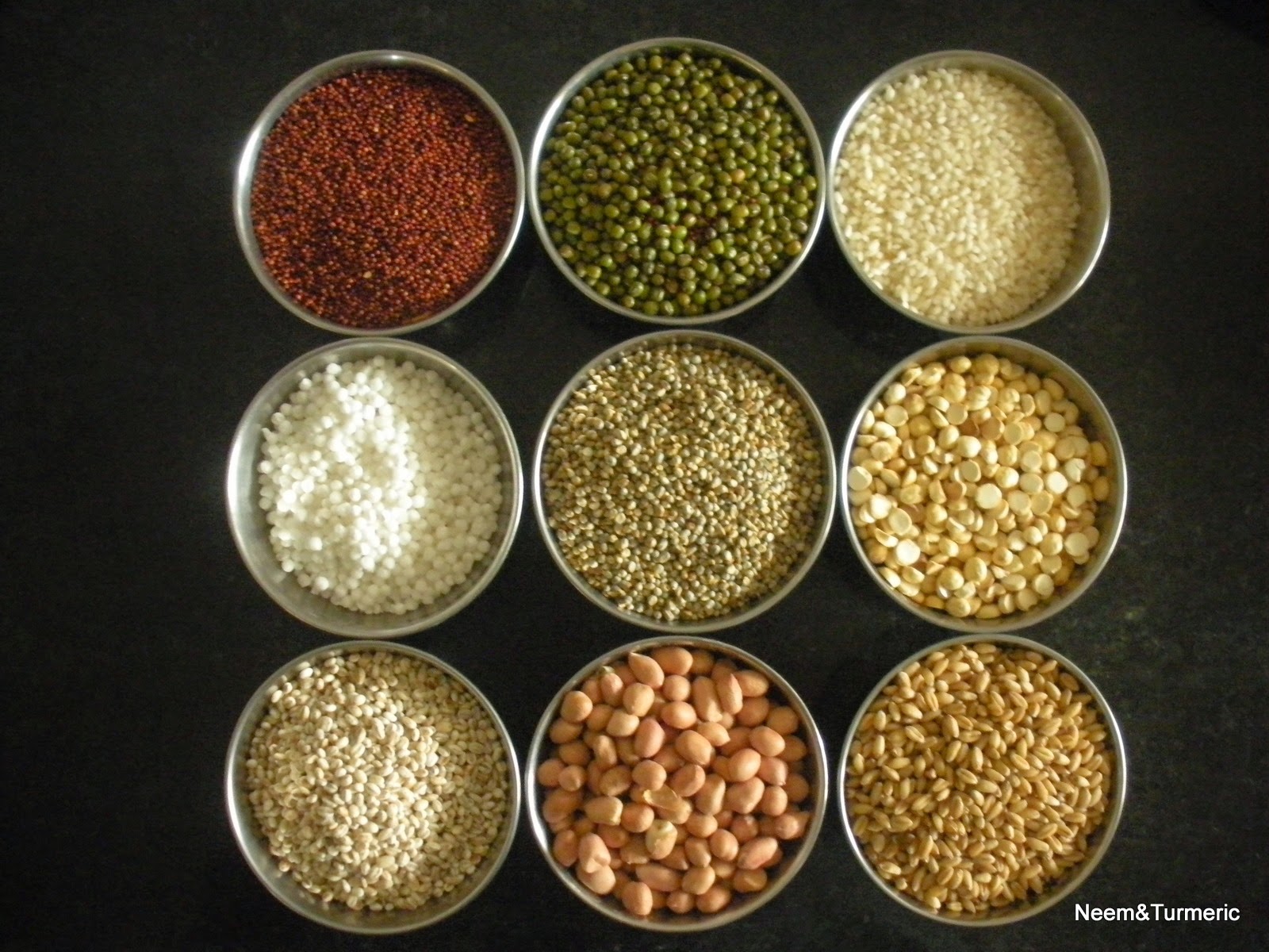 Neem and Turmeric Kanji/ Sathu Mavvu Podi (Multigrain Porridge Powder)