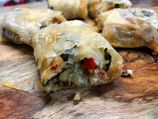 Kale, Feta cheese, Strudel dinner, side dish, recipe