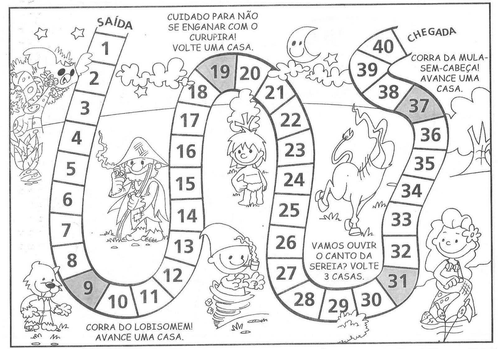 Horário de trabalho pedagógico: O uso da trilha no trabalho com operações  matemáticas