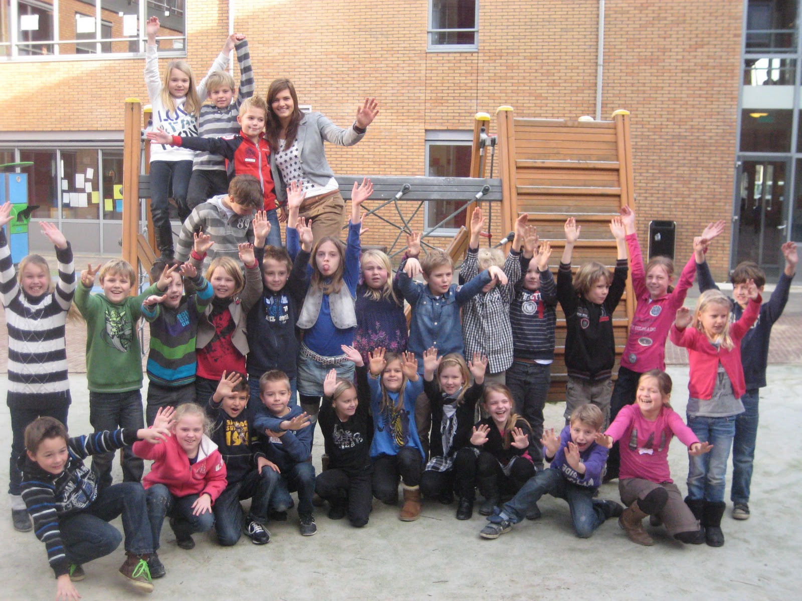 Groep 5, de Bongerd: Juf Lieke gaat naar de Alexander school.