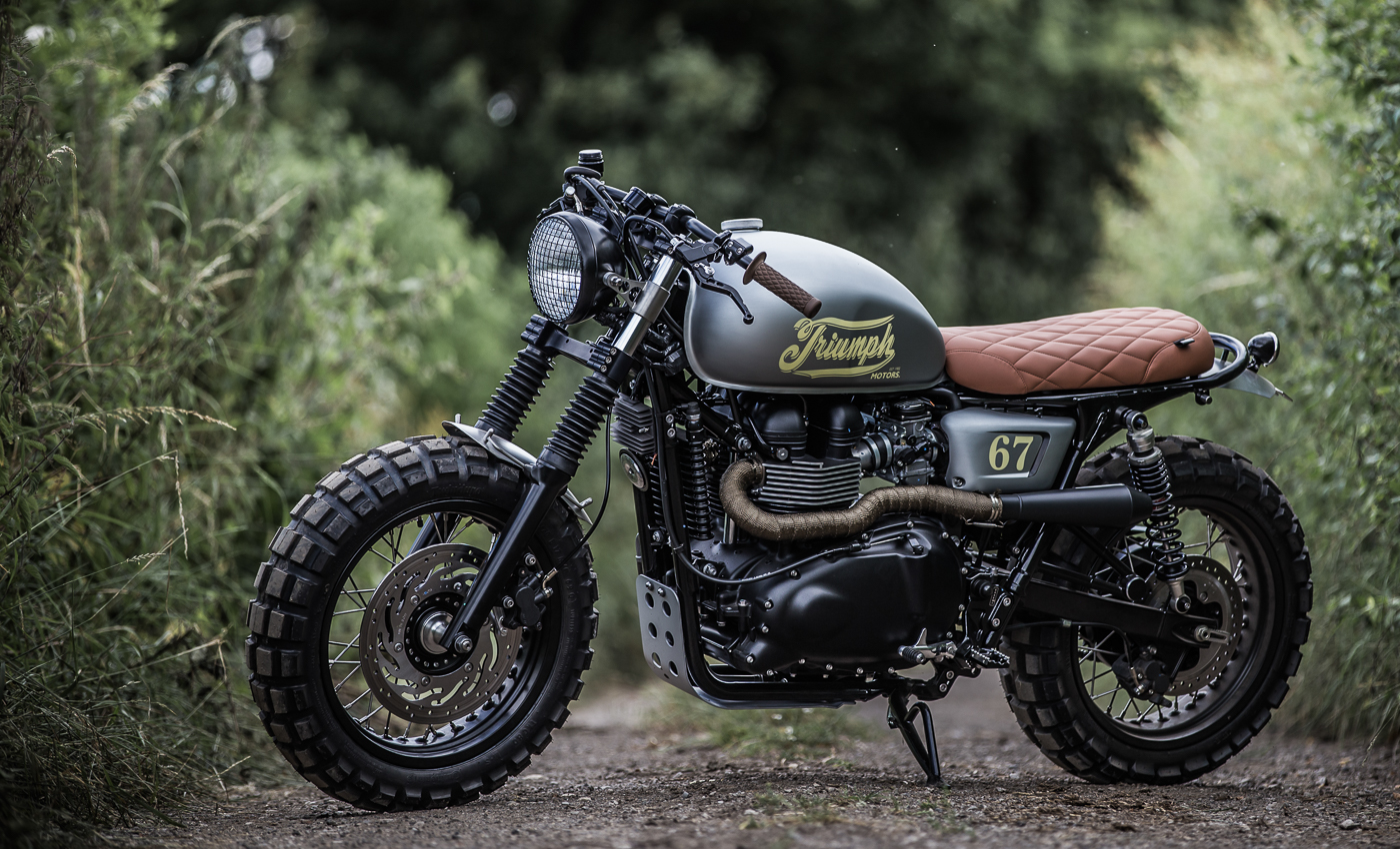 Hell Kustom : Triumph Bonneville By Down & Out Cafe Racers