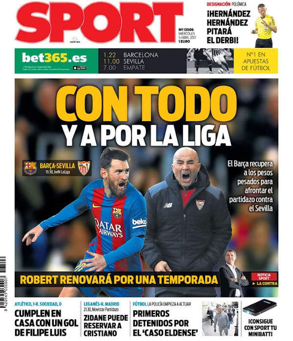 FC Barcelona, Sport: "Con todo y a por la Liga"