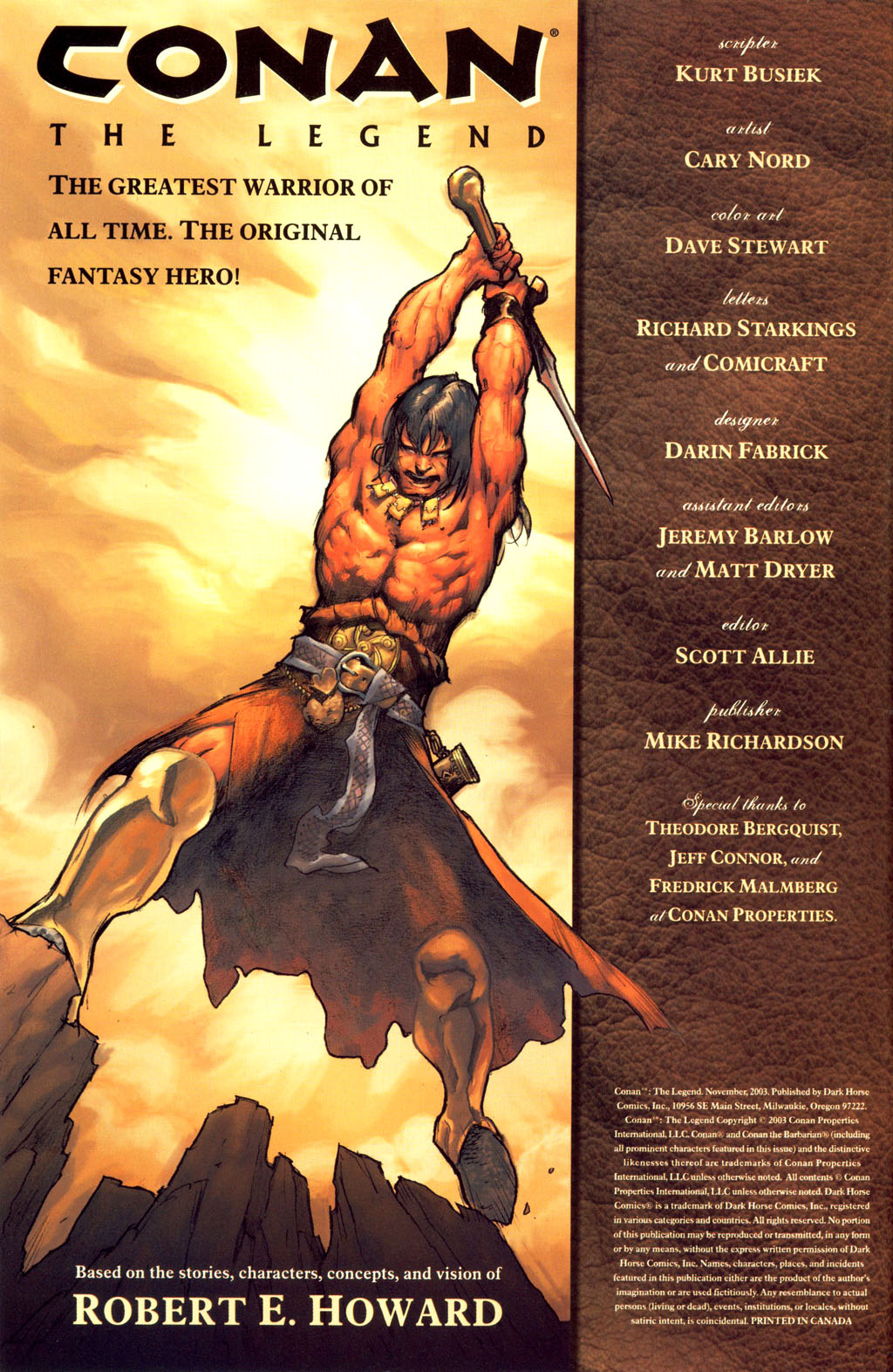 Read online Conan (2003) comic -  Issue #0 - 2