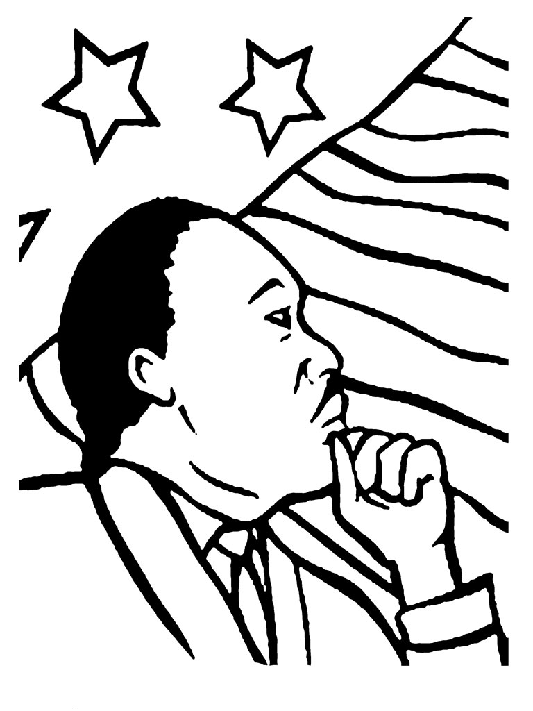 Free Martin Luther King Coloring Pages For Preschoolers