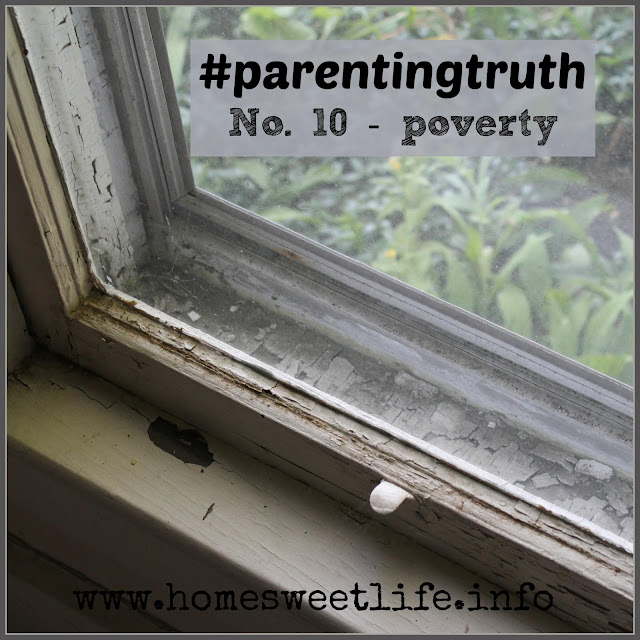 parenting truths, poverty in America, God as provider