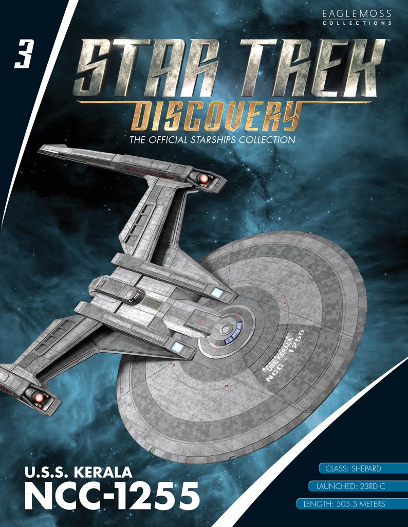 Europa Star Trek Discovery Magazin englisch Raumschiff Metall Modell U.S.S 
