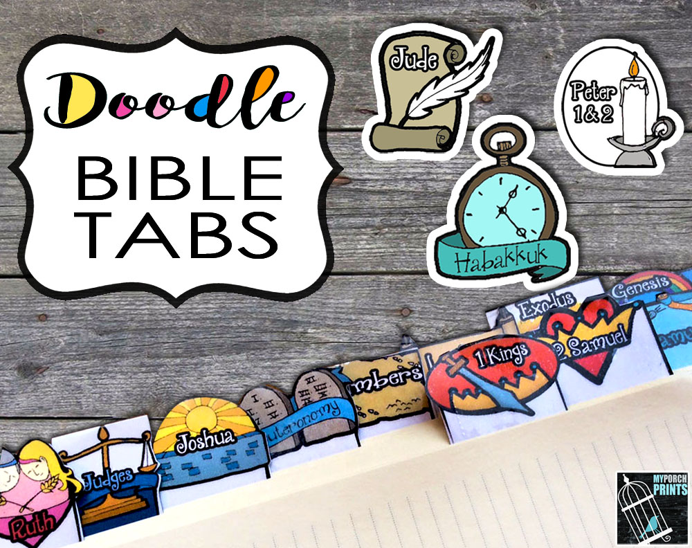 Get these whimsical tabs in my Etsy shop!