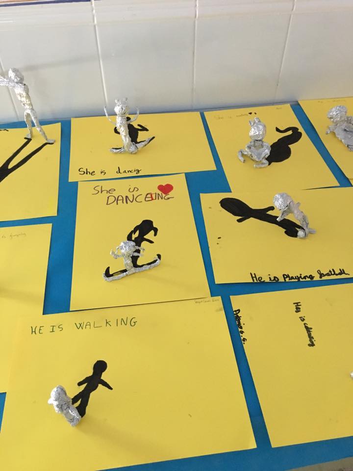 OUR ENGLISH CLASS Art and crafts about actions