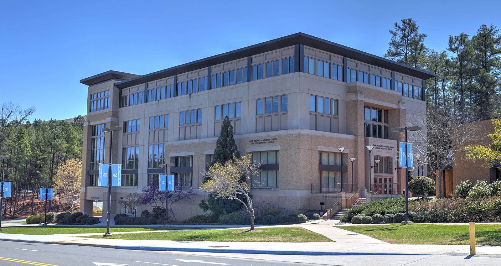 The Ernie Williams Athletics Center Above Houses Carolina Basketball Museum On Main Level Adjacent To This Building Right Are