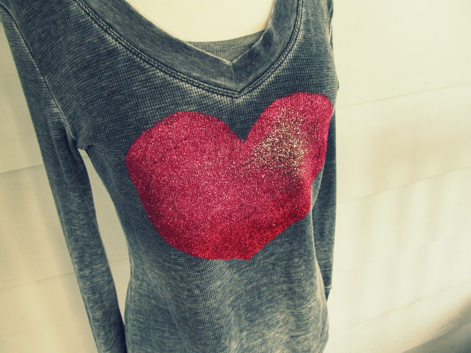 WobiSobi Glitter Heart Tee, DIY.