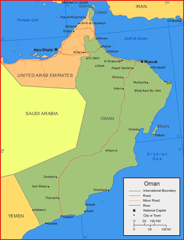 image: Oman Map HD