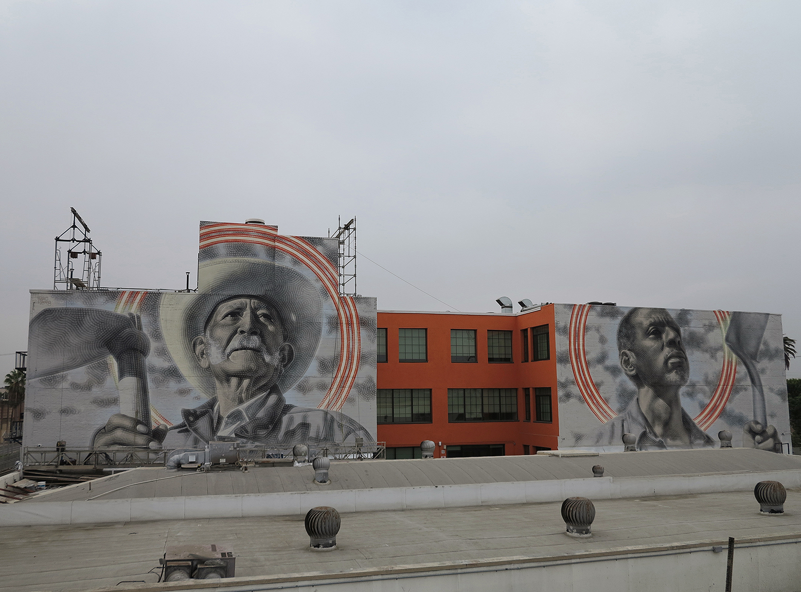 MAC ART New Murals in Los Angeles 'Shared Roots (Unity Threatens