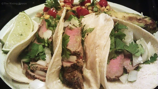 Mexican Street-Style Steak Tacos | www.therisingspoon.com
