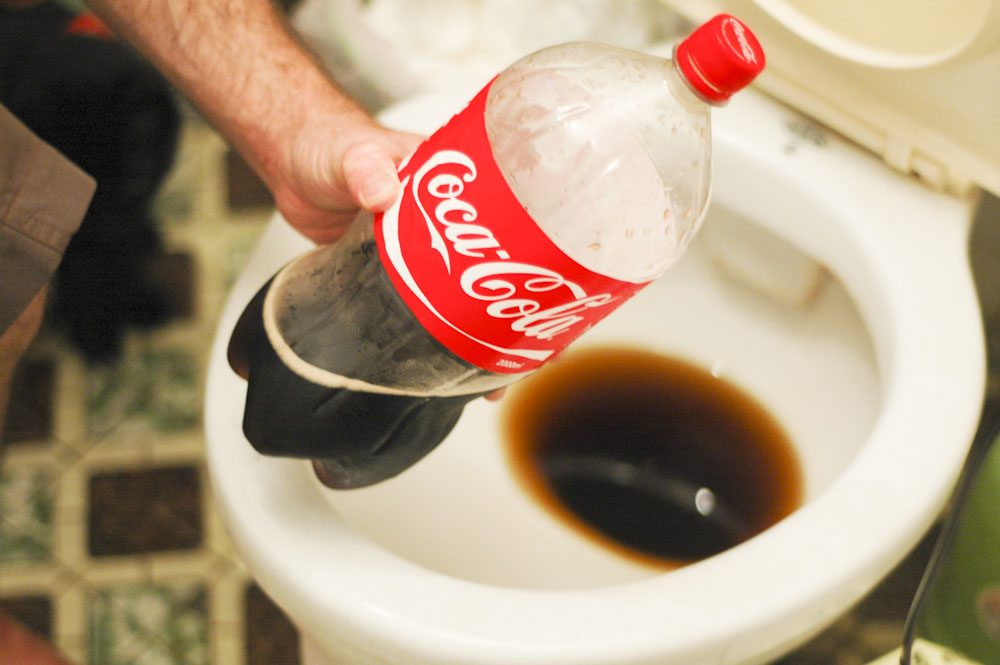 If COKE can clean your Toilet than why not your Stomach. Bollywood