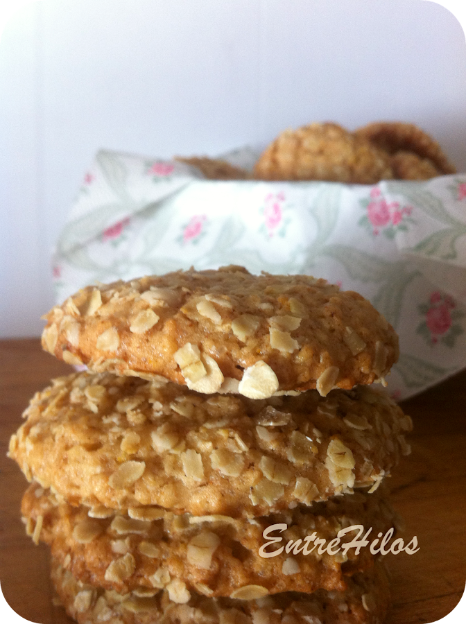galletas de avena y naranja