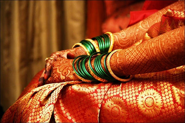 Beautiful Green Bangles Designs for an Indian Bride