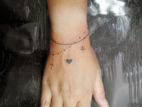 Feminine Wrist Bracelet Tattoo
