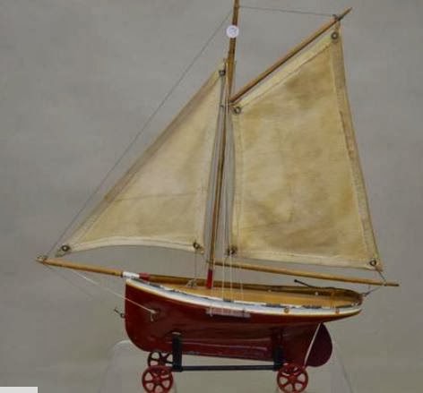 Jouet Ancien Bateau à Roue D.R.P.A Germany – Vintage – état D'origine