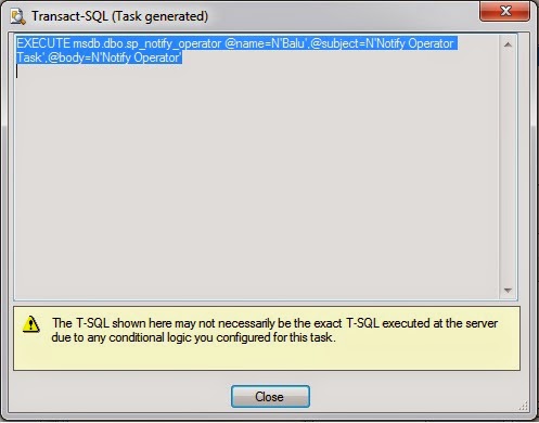 Notify Operator Task