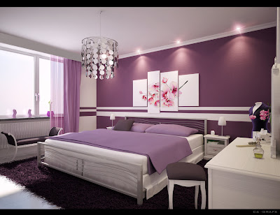 purple bedroom