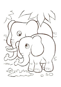 elefantes para colorear
