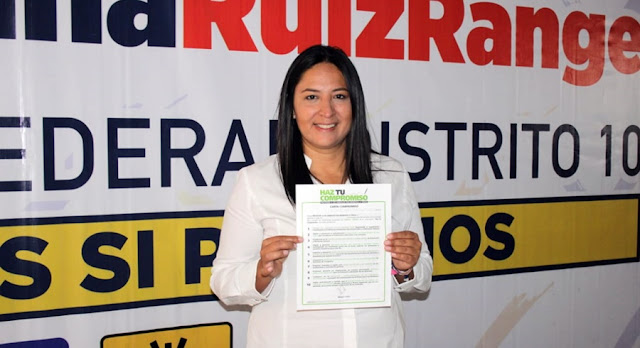 Ana Cristina Ruiz firma compromisos con Movimiento Animalista de Puebla