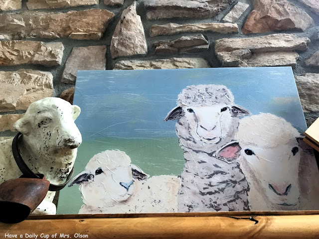 Have a Daily Cup of Mrs. Olson-sheep art