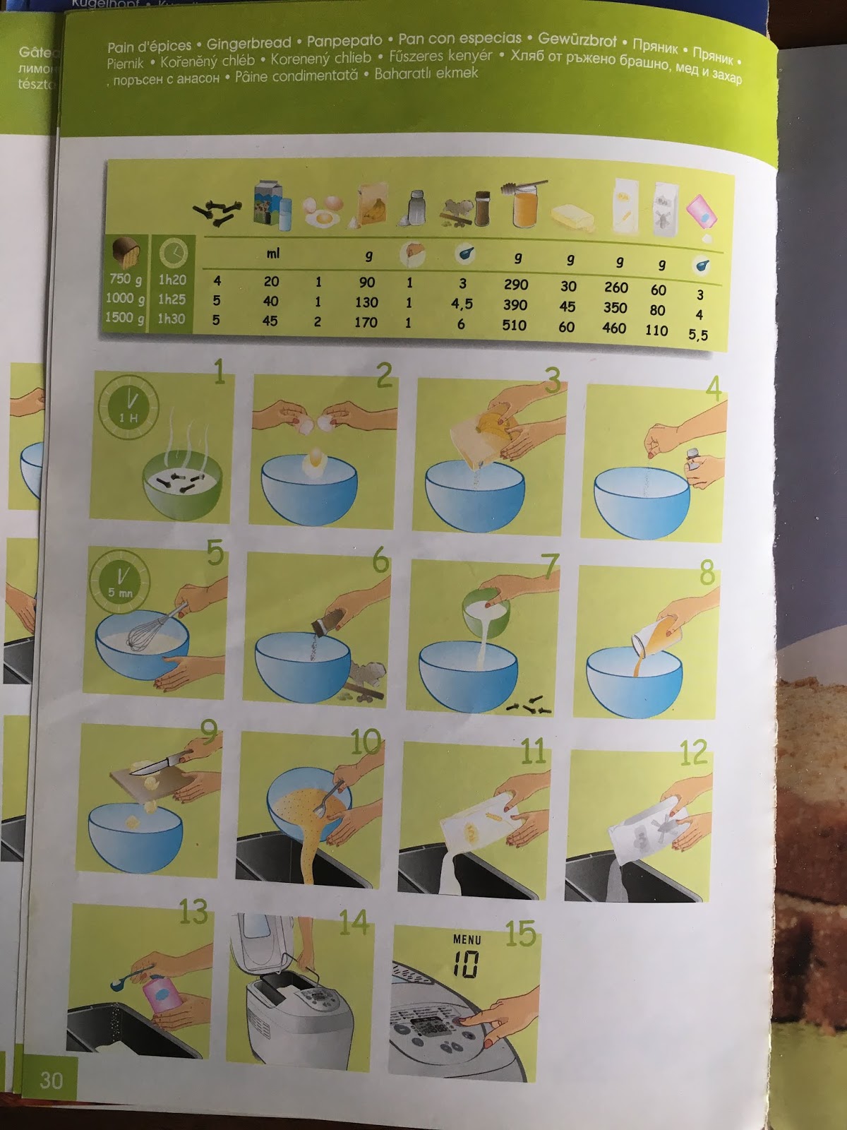 Moullinex Home Bread Recipe Book Moulinex home bread XXL Recipe book