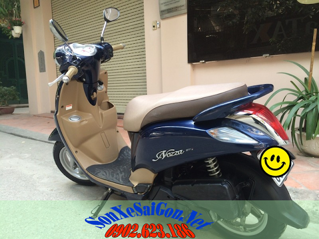 Sơn xe Yamaha Nozza màu xanh zin