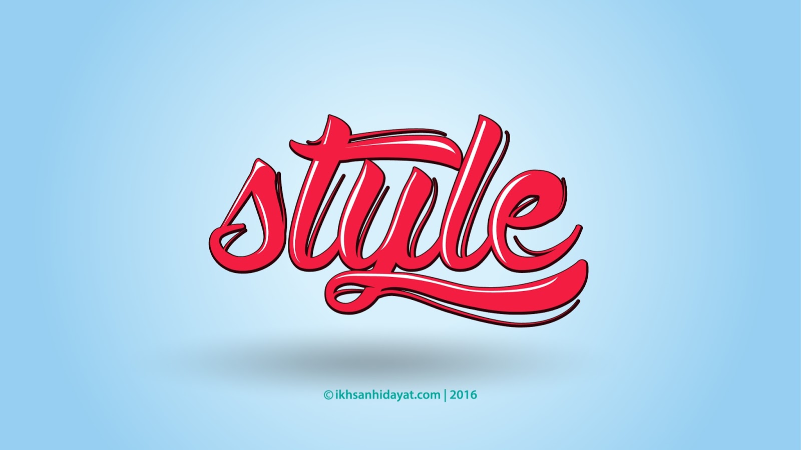 typography logo style illustrator tutorials ikhsan hidayat