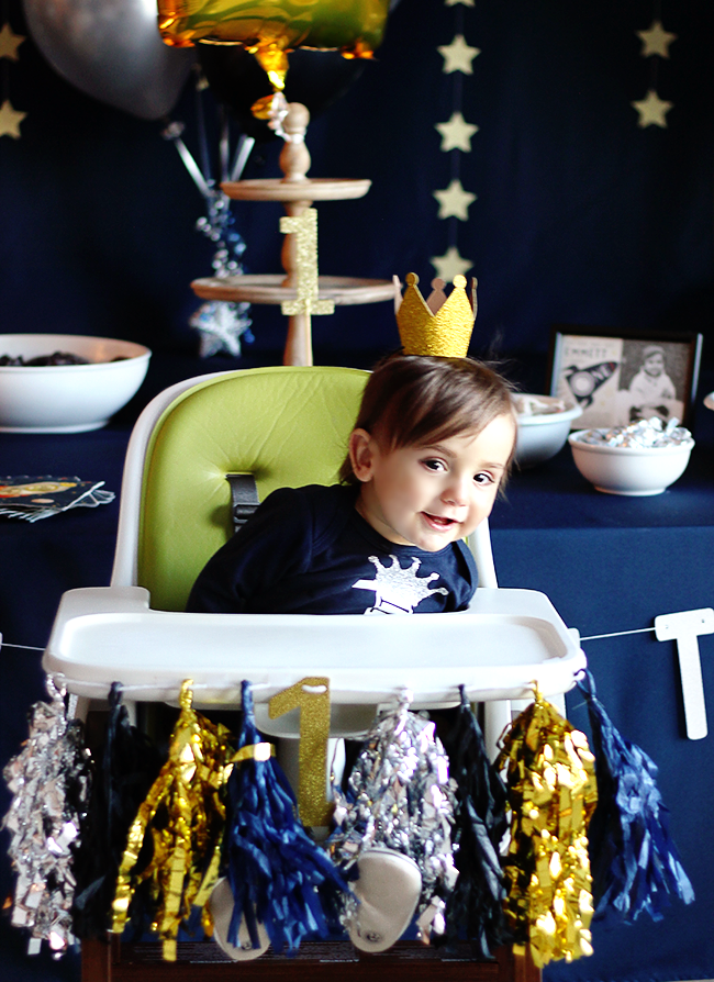 A Space Themed First Birthday Party (Bubby and Bean)