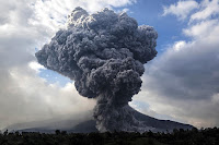 Mount Sinabung Volcano Eruption