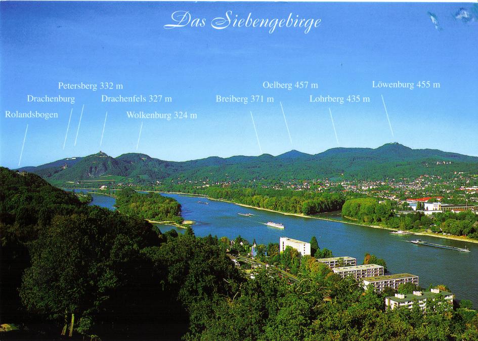 POSTCARD EXCHANGE: GERMANY - Siebengebirge POSTCARD EXCHANGE: GERMANY - Siebengebirge