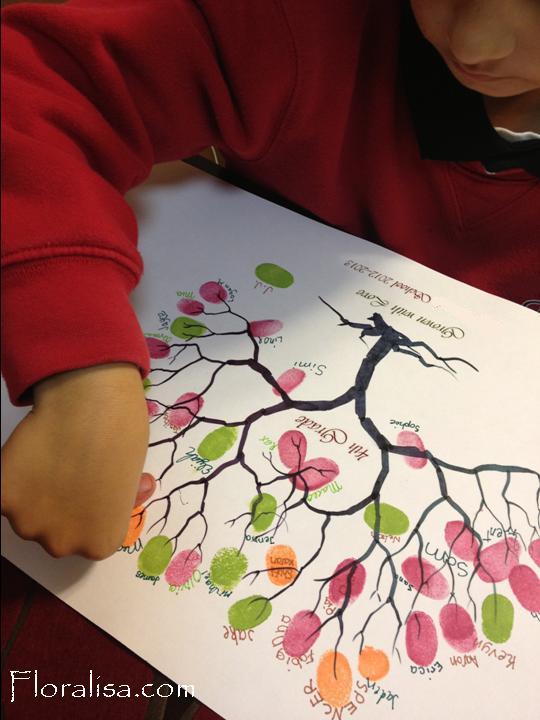 Floralisa Weddings and Events DIY Fingerprint Tree